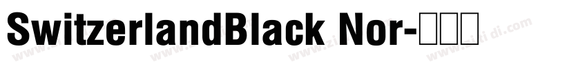 SwitzerlandBlack Nor字体转换